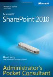 Microsoft SharePoint 2010 Administrator's Pocket Consultant