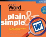 Microsoft Word Version 2002 Plain & Simple (Bpg Plain & Simple)