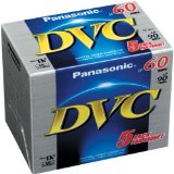 Panasonic AY-DVM60EJ5P MiniDV Tapes (60 Minute, Pack of 5)