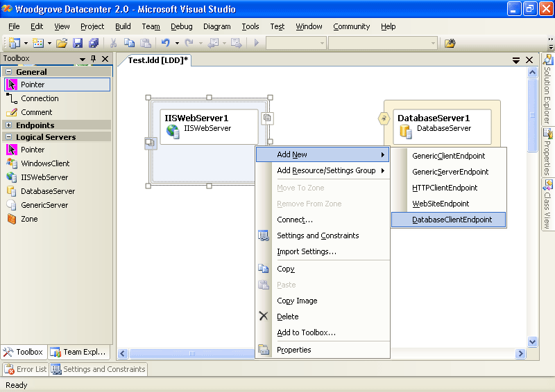 figure 3-11 adding a new client endpoint