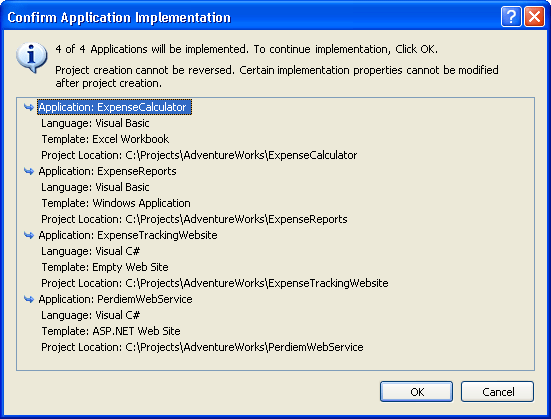 figure 5-8 implementing all applications and services at once