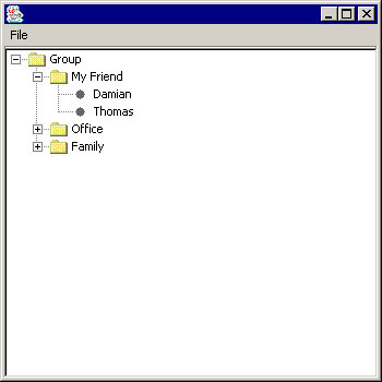 this figure shows the changed name of the group specified by an end user.