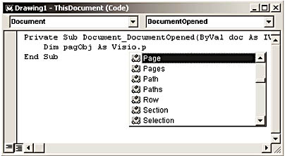 figure 15-8. the visio type library auto list window.