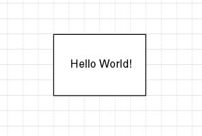 figure 16-8. the drawing created by the hello world program.