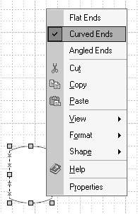 figure 18-22. right-click a shape to see its shortcut menu with commands for configuring the shape's appearance.