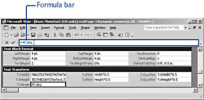 figure 25-3. when you select a cell, its formula is shown on the formula bar. you can type directly in cells or use the formula bar to enter and edit formulas.
