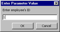 figure 11-9. enter a valid employee identification value.
