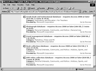 figure 15-48.more access database templates are available for download from the microsoft office template gallery web page.