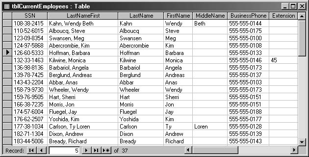 figure 16-34. the final table, with data properly parsed and formatted, looks like this.