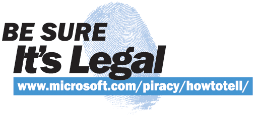 figure 2.2 one of microsoft's anti-piracy logos.