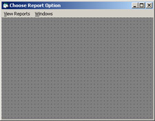 click to expand: this figure shows the choose report option window that provides options to view reports.