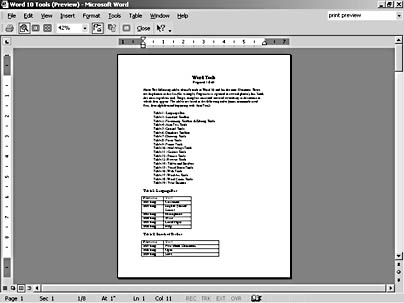 figure 4-1. previewing documents can help you troubleshoot page layout issues before you print.
