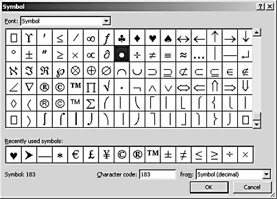 figure 28-5. you can use symbols as note reference marks instead of numbers.