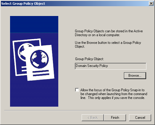 figure 1-10 the select group policy object wizard