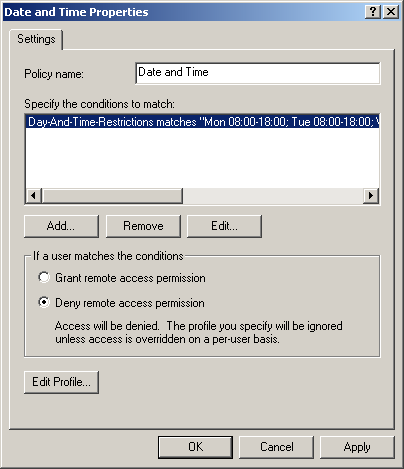 figure 9-22 date and time permissions dialog box
