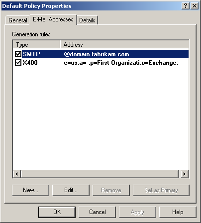 figure 11-27 the default smtp policy