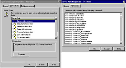  figure 10.16 - viewing the permissions of a server role. 