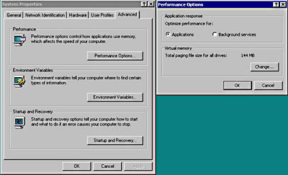  figure 12.2 - configuring windows 2000 application responsiveness. 