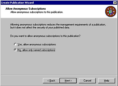  figure 15.32 - allowing anonymous subscriptions. 