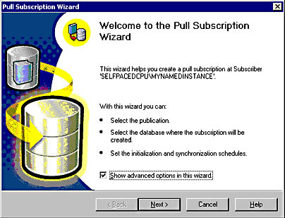  figure 15.61 - starting the pull subscription wizard. 