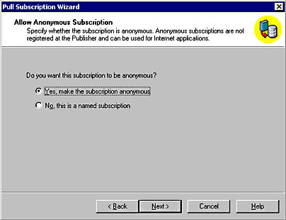  figure 15.67 - making a subscription anonymous. 