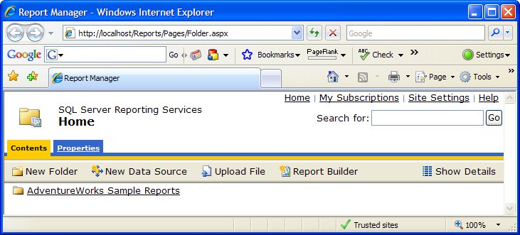 Chapter 4. Report Manager | SQL Server 2005 Reporting Essentials