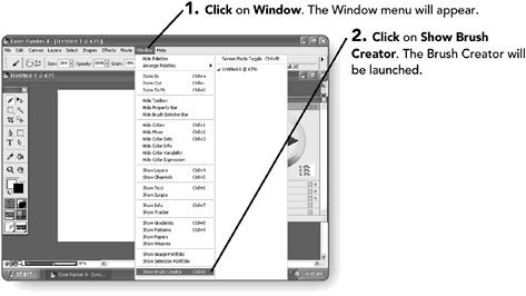 corel painter hotkey for brush size