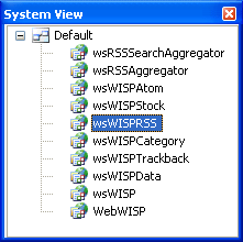 figure 3-15 the system view window, which lists all applications and services