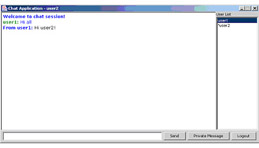 click to expand: this figure shows the message received on the user2 chat application window.