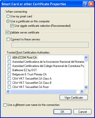 figure 5-4 the new client-side smart card or other certificate properties dialog box.