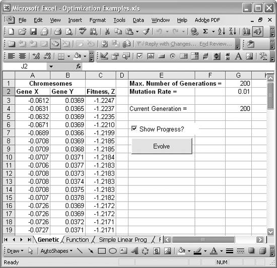 RP-Excel Genetic Algorithms