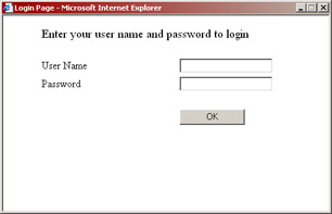 click to expand: this figure shows the login page that allows existing end users to login..