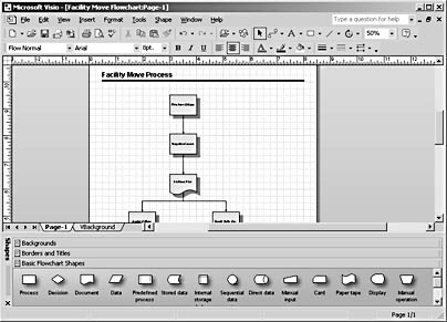figure 1-10. dock your stencils in a new position by dragging the shapes title bar to the top, side, or bottom of the visio widow.