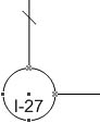 figure 3-14.  the indicator shape includes both inward (marked with an ×) and outward (marked with a square) connection points. 