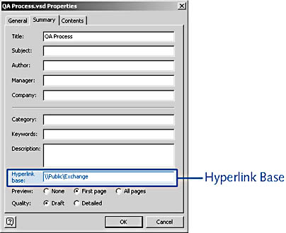 figure 5-3. you can specify a relative path for a hyperlink by choosing file, properties..