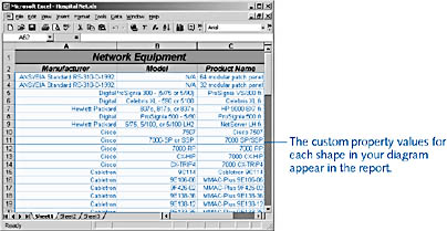 figure 14-17. you can generate a report as an excel spreadsheet or another format, including html or xml. the information in a report varies depending on the report definition, which you can customize.