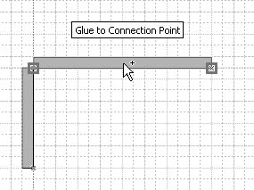 figure 18-8. when selected, double-line walls display selection handles on their interior wall.