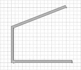figure 18-9. when you add individual wall shapes to a page, visio joins their corners.