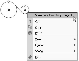 figure 27-5. some drawing tool shapes include commands on a shortcut menu that you can use to reconfigure or edit the shape.