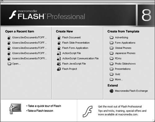 Looking at the Flash Workspace | Macromedia Flash 8: Training from the  Source