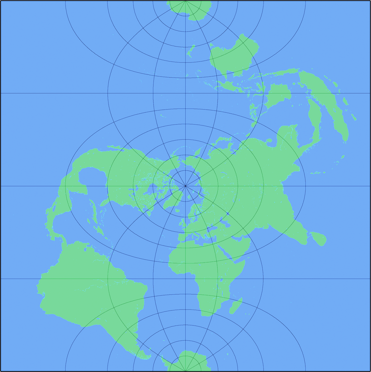 Hack 28. Experiment with Different Cartographic Projections  Mapping Your World