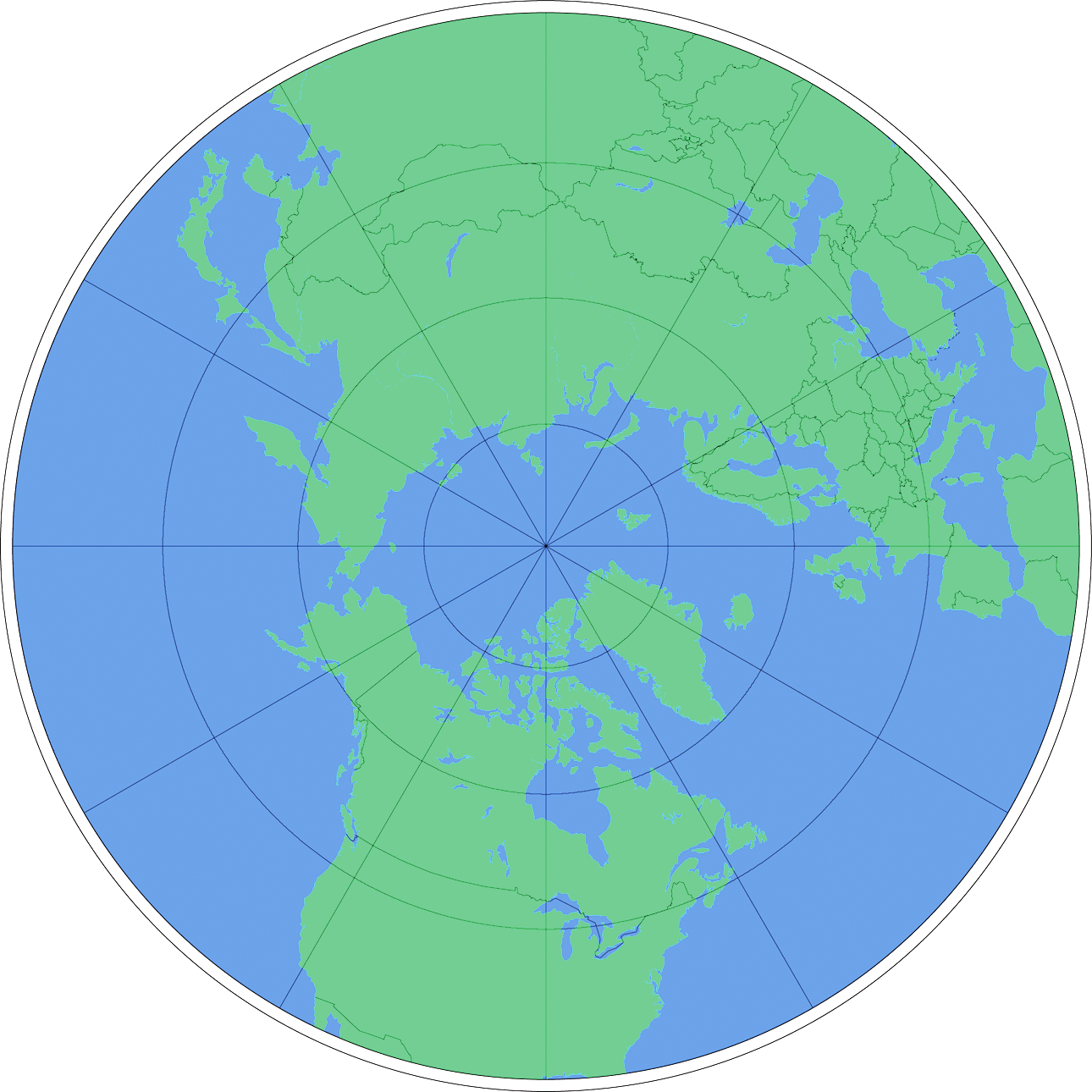 Gnomonic Chart Projection