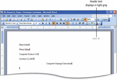 Objective 4 Insert And Format Headers And Footers