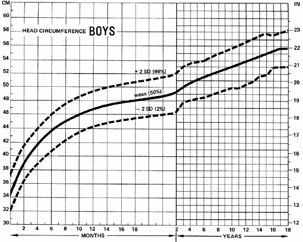 Head Circumference Chart Boys 2 18