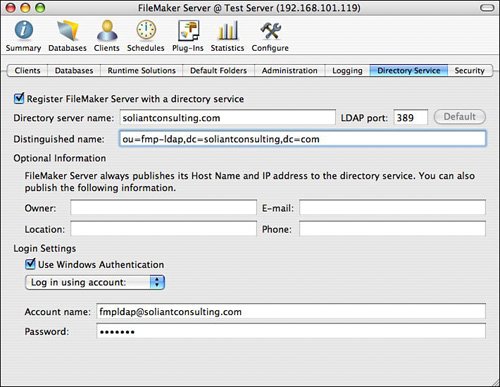 filemaker server admin