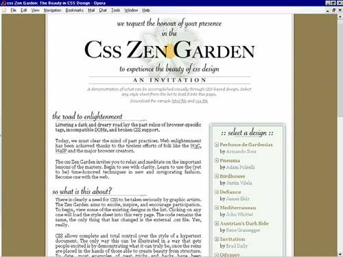 Case 6 Css Zen Garden Cascading Style Sheets Designing For The Web 3rd Edition