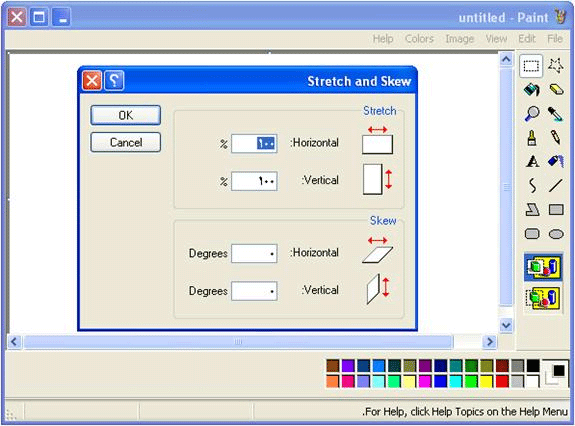 figure 12.2 a pseudo-mirrored version of microsoft paint.