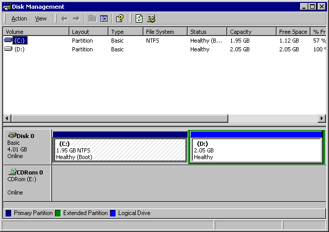 figure 11.1 disk management