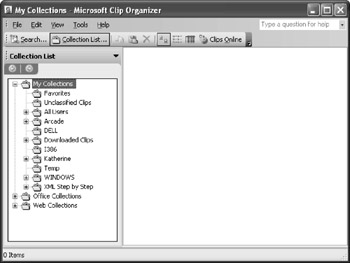 Using The Clip Organizer Microsoft Office Word 2003 Inside Out Bpg Inside Out