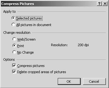 figure 14-18. you can reduce the amount of space a graphics-heavy file requires by compressing images. 